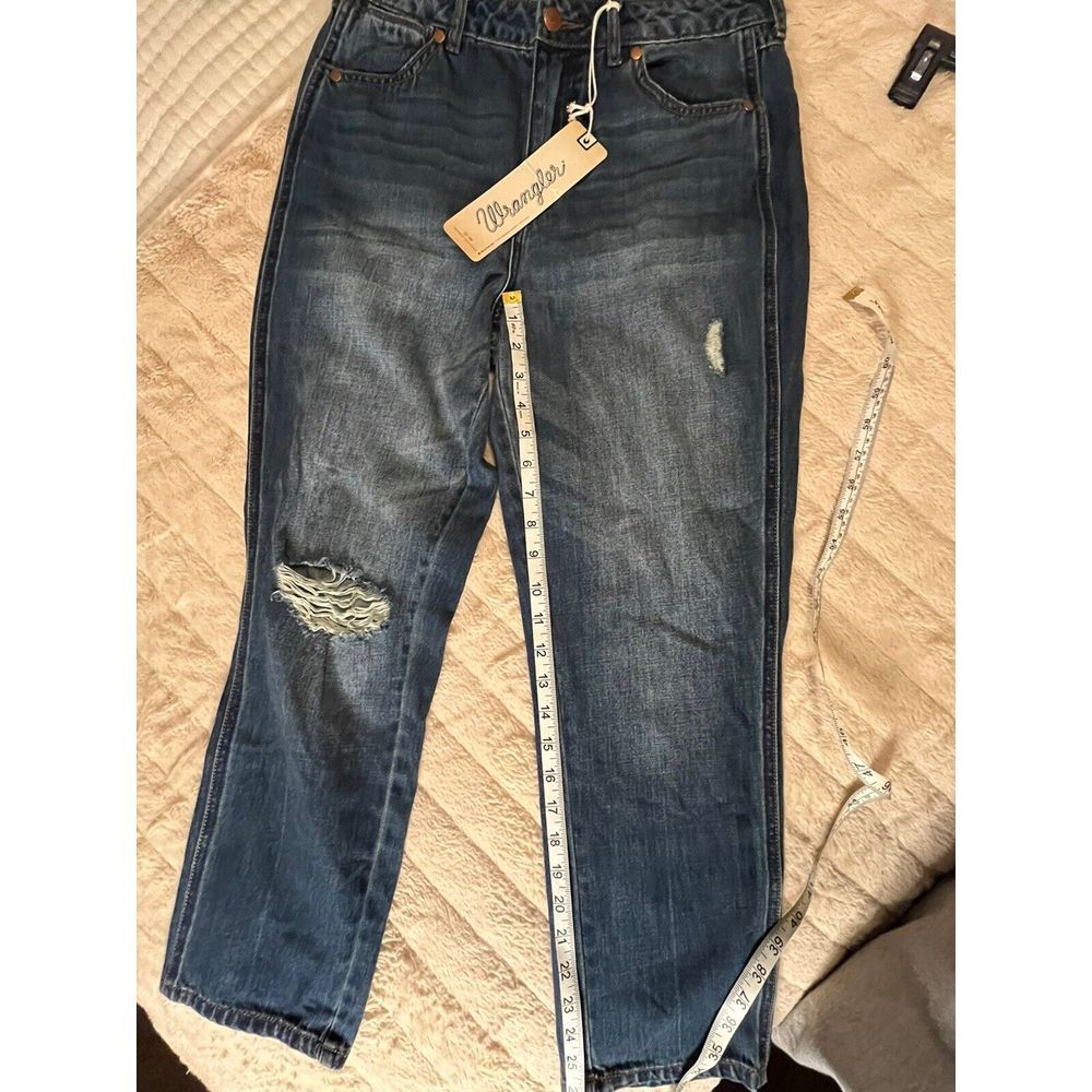 Vintage Wrangler Jeans 27x26 USA Blue Pants Cowboy Western Denim - Picture 9 of 10
